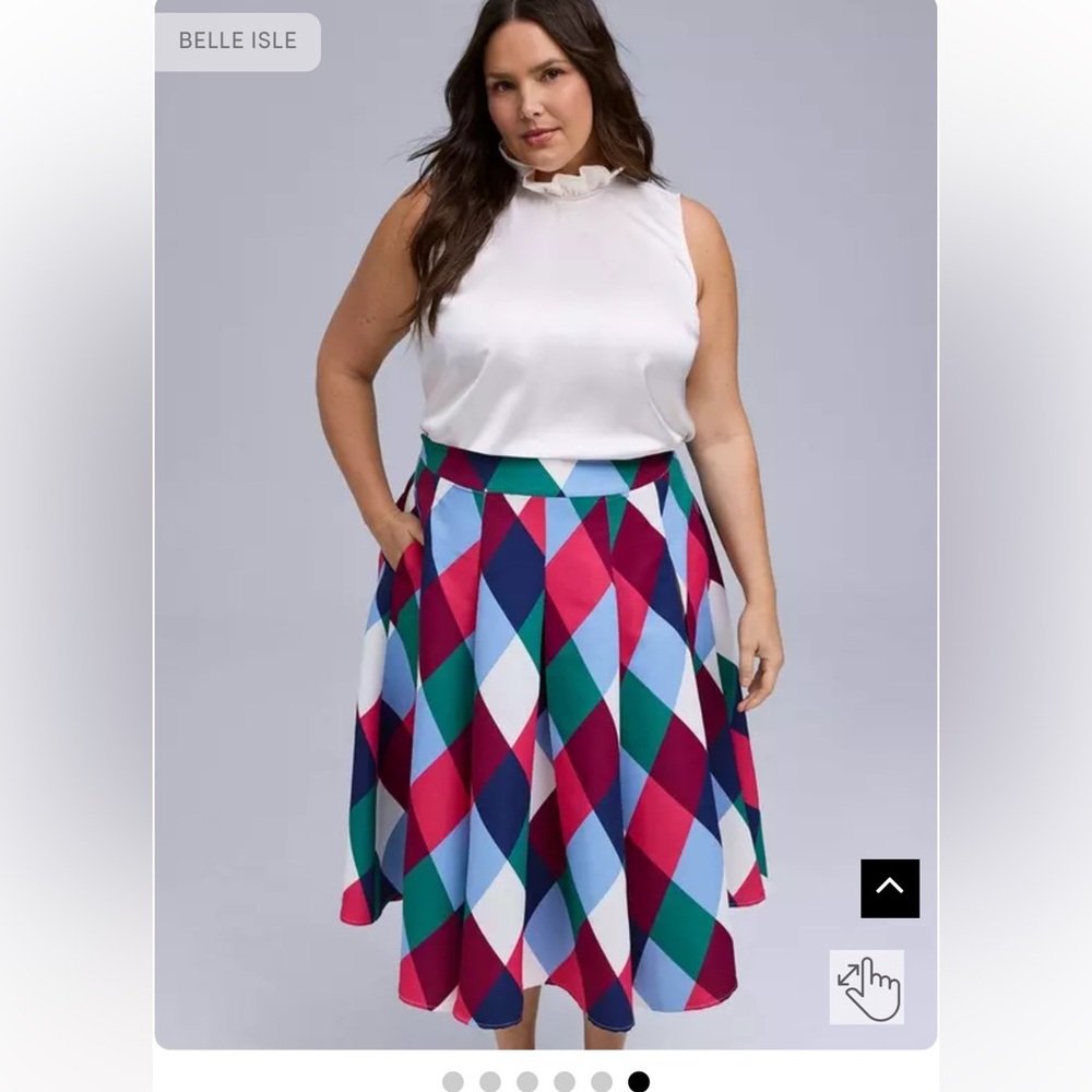 Torrid Belle Isle NWT size 20 Patterned Skirt - Picture 6 of 6